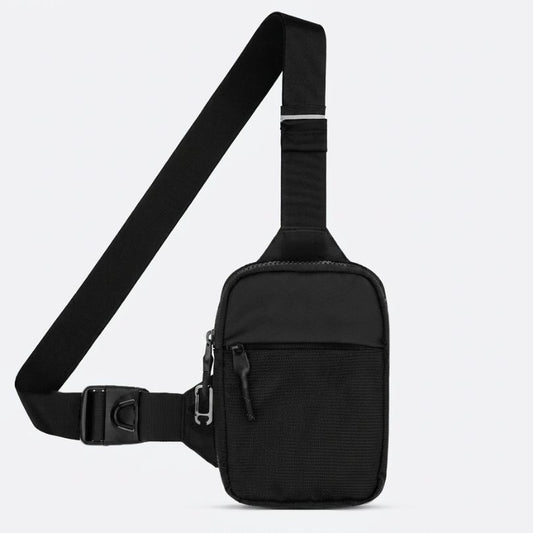 Bandolera Travel Sling en color Midnight, vista frontal